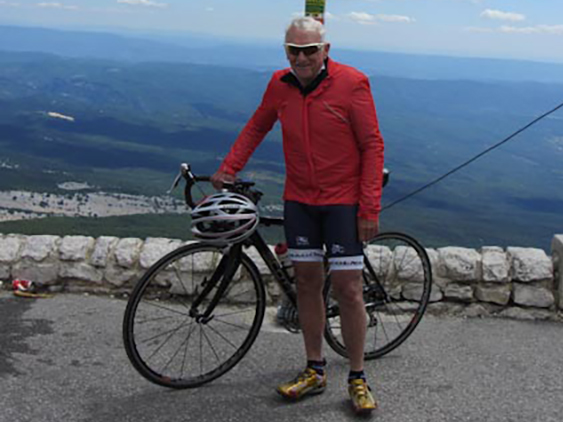 Charley French on Mt. Ventoux
